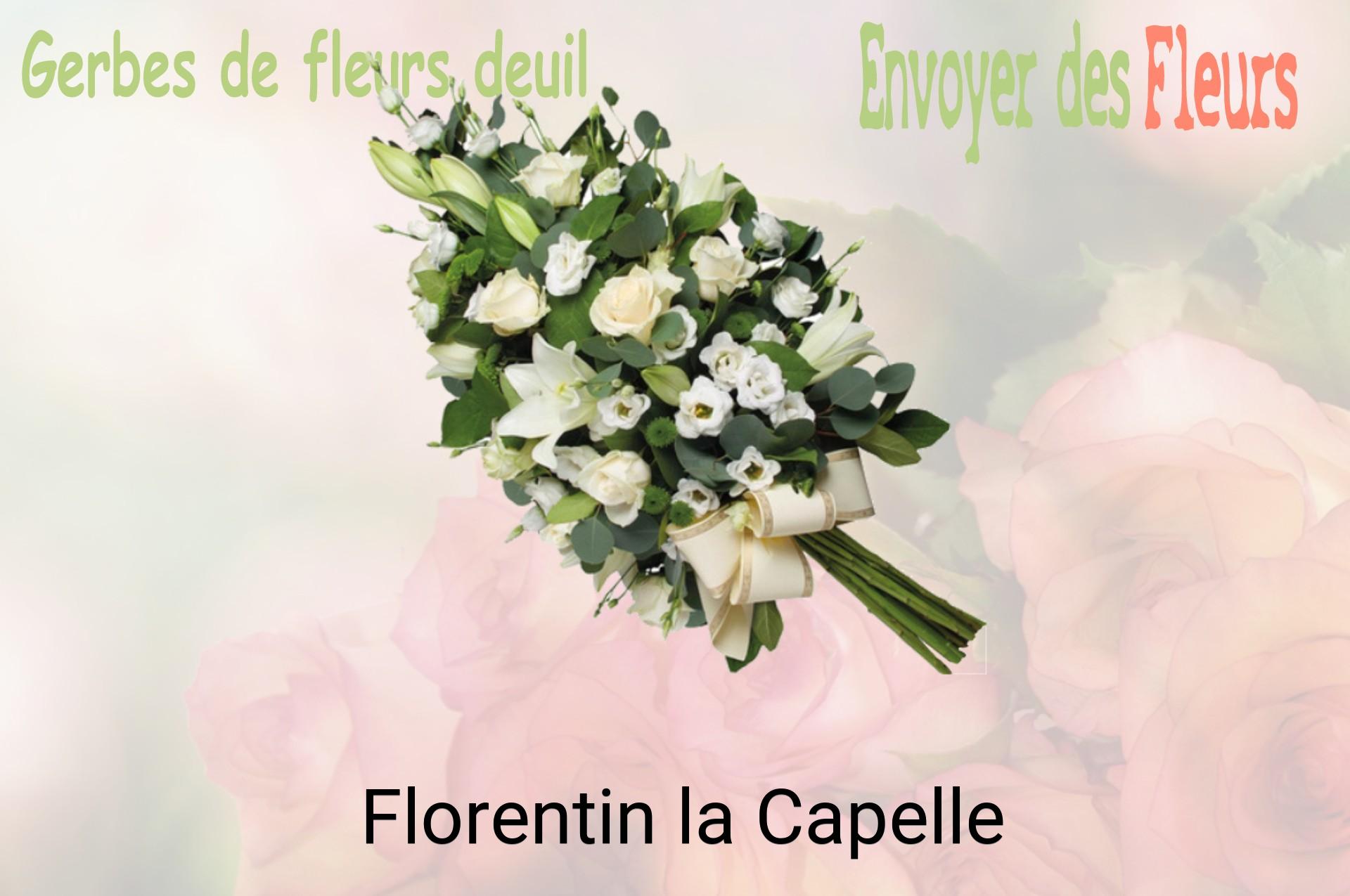 Gerbe de fleurs de deuil livrée à Florentin-la-Capelle